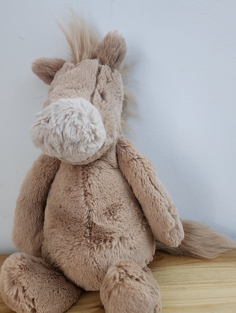 Jellycat Medium Bashful Pony Retired Horse Plush Stuffed Animal15"